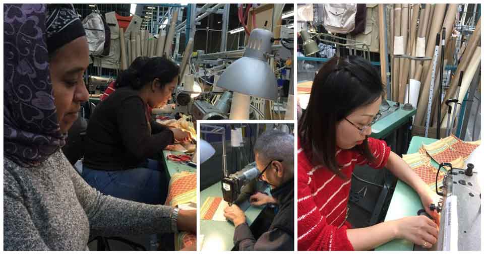 Sewing training Students